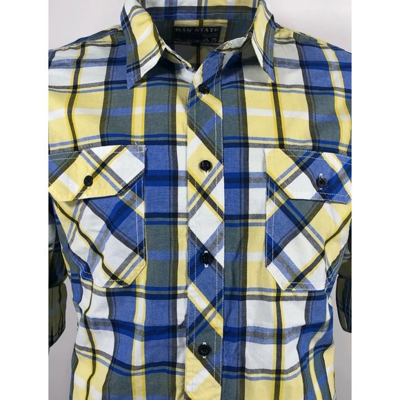 RAW STATE AFFLICTION Men's Button Down Shirt Long Sleeve - Picture 6 of 8